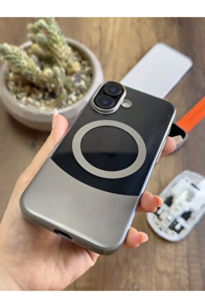 iPhone 16 Magsafe Uyumlu Mika Sararmaz Kılıf SooCase720