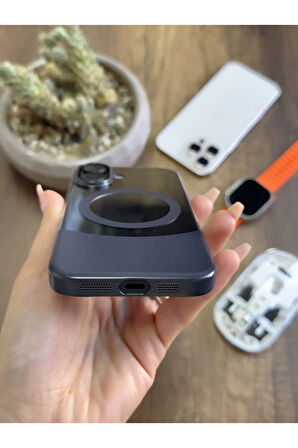 iPhone 16 Magsafe Uyumlu Mika Sararmaz Kılıf SooCase720