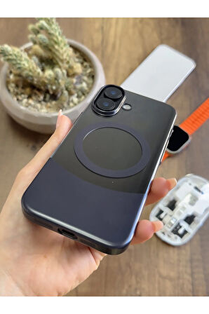iPhone 16 Magsafe Uyumlu Mika Sararmaz Kılıf SooCase720