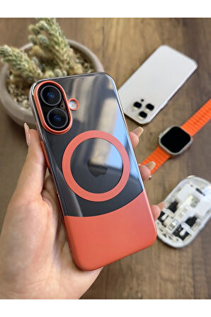 iPhone 16 Magsafe Uyumlu Mika Sararmaz Kılıf SooCase720