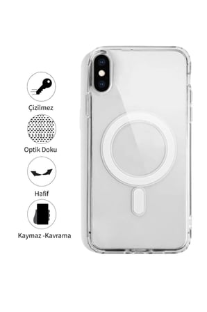 IPHONE XS Max Şeffaf Magsafe Kılıf MTL SAFE