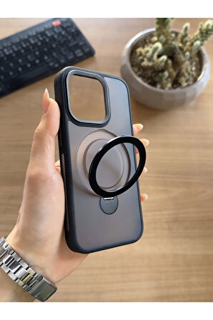 iPhone 14 Pro Standlı Ve MagSafe Kılıf Soocase622