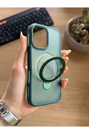 iPhone 16 Pro Standlı Ve MagSafe Kılıf Soocase622