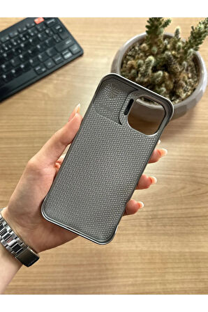 iPhone 13/14 Standlı karbon Kılıf Soocase624