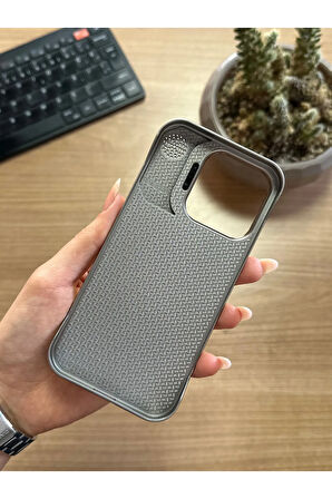 iPhone 15 Pro Standlı karbon Kılıf Soocase624