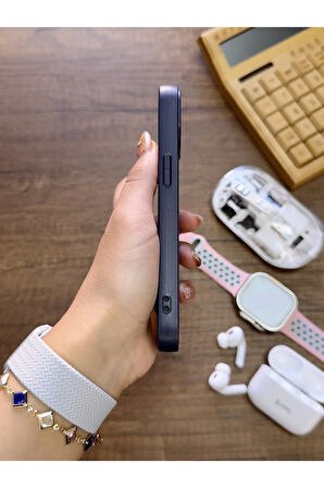 İPhone 13 Uyumlu Premium Deri Dokulu Darbelere Karşı Dayanıklı Nazal Silikon Kılıf