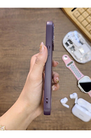 İPhone 14 Pro Max Uyumlu Premium Deri Dokulu Darbelere Karşı Dayanıklı Nazal Silikon Kılıf