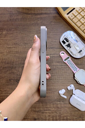 İPhone 15 Pro Uyumlu Premium Deri Dokulu Darbelere Karşı Dayanıklı Nazal Silikon Kılıf