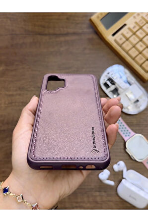 Samsung Galaxy A13 4G Uyumlu Premium Deri Dokulu Darbelere Karşı Dayanıklı Nazal Silikon Kılıf