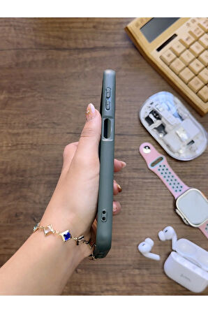 Samsung Galaxy A13 4G Uyumlu Premium Deri Dokulu Darbelere Karşı Dayanıklı Nazal Silikon Kılıf