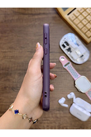 Samsung Galaxy A33 Uyumlu Premium Deri Dokulu Darbelere Karşı Dayanıklı Nazal Silikon Kılıf