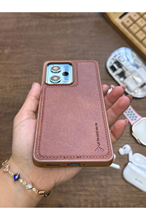 Redmi Note 12 4G Uyumlu Premium Deri Dokulu Darbelere Karşı Dayanıklı Nazal Silikon Kılıf