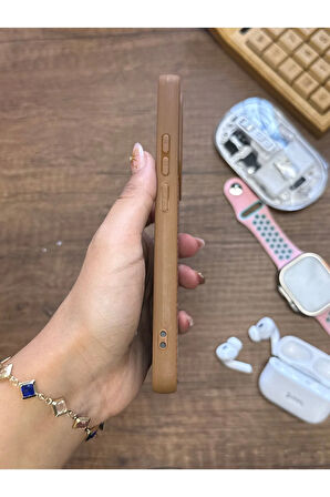 Redmi Note 13 Pro 4G Uyumlu Premium Deri Dokulu Darbelere Karşı Dayanıklı Nazal Silikon Kılıf