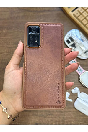 Redmi 10 2022 Uyumlu Premium Deri Dokulu Darbelere Karşı Dayanıklı Nazal Silikon Kılıf