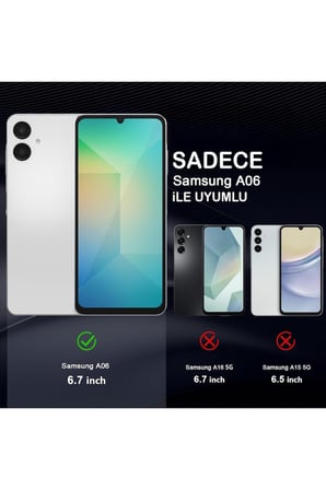 Samsung Galaxy A06 Şeffaf Magsafe Kılıf MTL SAFE