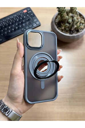 iPhone 13/14 Standlı Ve Yüzüklü MagSafe Kılıf Soocase721