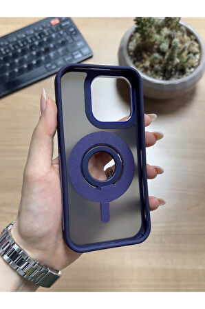 iPhone 13/14 Standlı Ve Yüzüklü MagSafe Kılıf Soocase721
