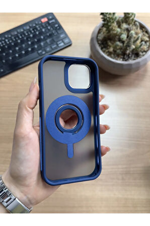 iPhone 15 Standlı Ve Yüzüklü MagSafe Kılıf Soocase721