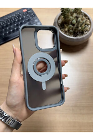 iPhone 16 Pro Max Standlı Ve Yüzüklü MagSafe Kılıf Soocase721
