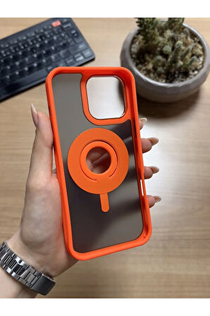 iPhone 16 Pro Max Standlı Ve Yüzüklü MagSafe Kılıf Soocase721