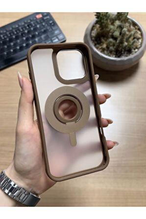 iPhone 16 Pro Standlı Ve Yüzüklü MagSafe Kılıf Soocase721