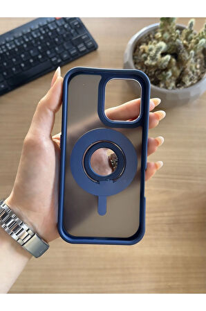 iPhone 16 Standlı Ve Yüzüklü MagSafe Kılıf Soocase721