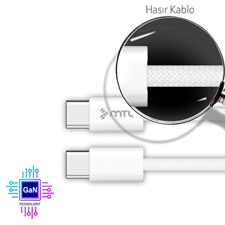 35W GAN QC 4.0 PD TYPE-C TO TYPE-C EV ŞARJ CİHAZI MT1735