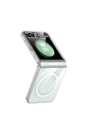 Samsung Z Flip 5 Şeffaf Magsafe Kılıf MTL SAFE