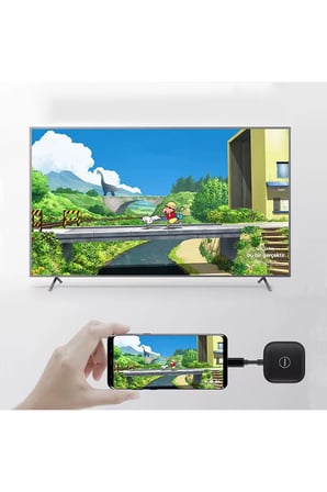 Kablosuz Görüntü Aktarıcı Type-C - 1080P 60Hz, USB-C TX-RX, Tak Çalıştır, TV-PC Bağlantı Kiti