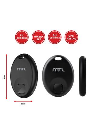 4'Lü Set GPS Konum Takip Cihazı Apple Bul/Find My Uyumlu MT8950