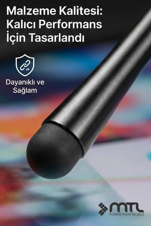 Dokunmatik Tablet Kalemi Universal Silikon Uçlu Tablet Telefon Kalemi Çizim Not Alma MT9108