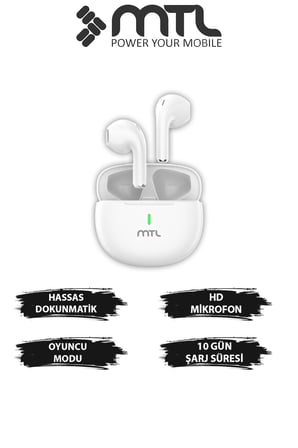 TWS Kablosuz Bluetooth Kulaklık Şık ve Hafif Tasarım Yüksek Ses Kalitesi Hassas Dokunmatik Kontrol