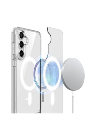 Samsung Galaxy S25 FE Uyumlu Şeffaf Magsafe Kılıf MTL SAFE