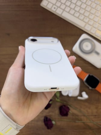 iPhone 17 Air Uyumlu Premium Lansman Animasyonlu Kılıf Magsafe Uyumlu Premium Silikon Kılıf