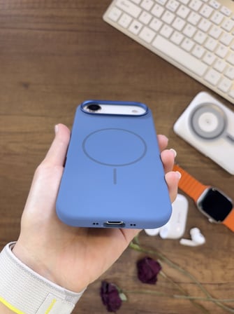 iPhone 17 Air Uyumlu Premium Lansman Animasyonlu Kılıf Magsafe Uyumlu Premium Silikon Kılıf