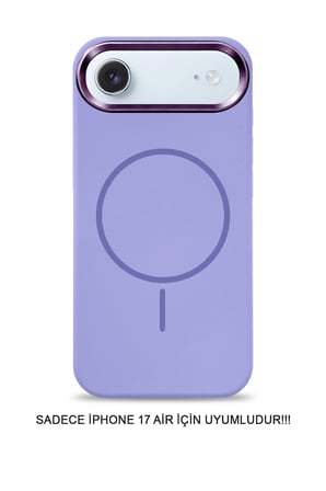 iPhone 17 Air Uyumlu Premium Lansman Animasyonlu Kılıf Magsafe Uyumlu Premium Silikon Kılıf