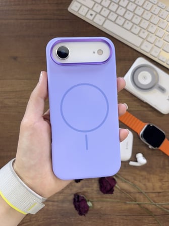 iPhone 17 Air Uyumlu Premium Lansman Animasyonlu Kılıf Magsafe Uyumlu Premium Silikon Kılıf