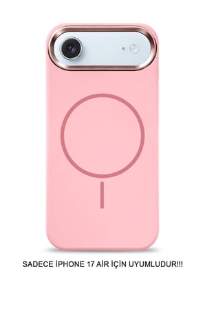iPhone 17 Air Uyumlu Premium Lansman Animasyonlu Kılıf Magsafe Uyumlu Premium Silikon Kılıf