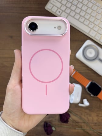 iPhone 17 Air Uyumlu Premium Lansman Animasyonlu Kılıf Magsafe Uyumlu Premium Silikon Kılıf