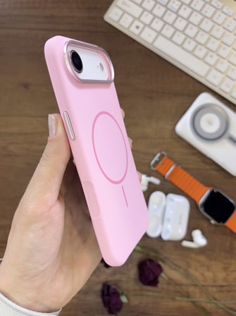 iPhone 17 Air Uyumlu Premium Lansman Animasyonlu Kılıf Magsafe Uyumlu Premium Silikon Kılıf