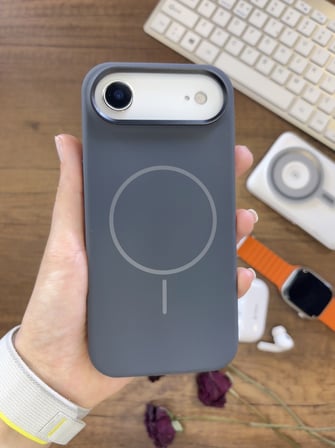 iPhone 17 Air Uyumlu Premium Lansman Animasyonlu Kılıf Magsafe Uyumlu Premium Silikon Kılıf