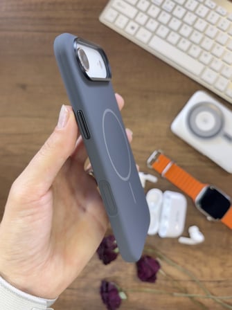 iPhone 17 Air Uyumlu Premium Lansman Animasyonlu Kılıf Magsafe Uyumlu Premium Silikon Kılıf