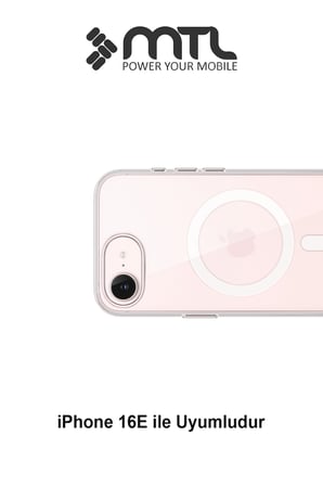 iPhone 16E Uyumlu Animasyonlu Şeffaf Magsafe Şarj Destekli Sararmayan Sert Origin Kılıf