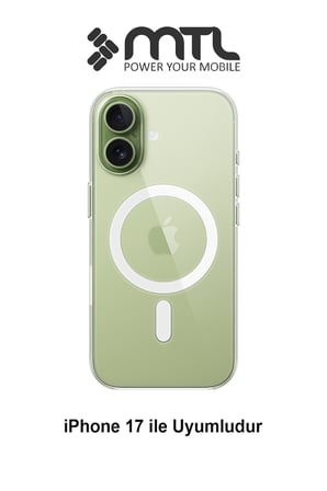 iPhone 17 Uyumlu Animasyonlu Şeffaf Magsafe Şarj Destekli Sararmayan Sert Origin Kılıf