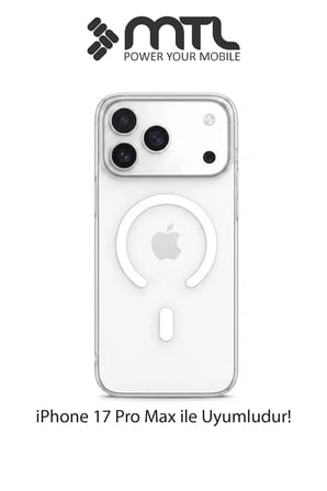 iPhone 17 Pro Max Uyumlu Animasyonlu Şeffaf Magsafe Şarj Destekli Sararmayan Sert Origin Kılıf