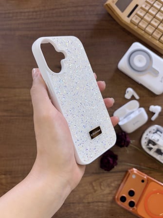 Samsung A07 Uyumlu Kadife İç Yüzey Tasarımlı Taşlı Işıltılı Parlak Pırlanta Kılıf Dia Plus