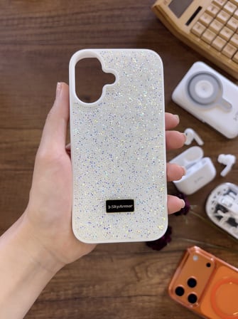 Samsung A07 Uyumlu Kadife İç Yüzey Tasarımlı Taşlı Işıltılı Parlak Pırlanta Kılıf Dia Plus