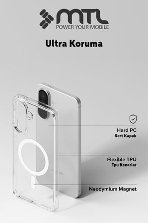 Samsung Galaxy A37 Şeffaf Magsafe Kılıf MTL SAFE