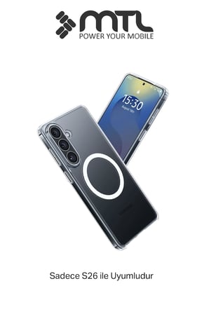 Samsung S26 Uyumlu Animasyonlu Şeffaf Magsafe Şarj Destekli Sararmayan Sert Origin Kılıf