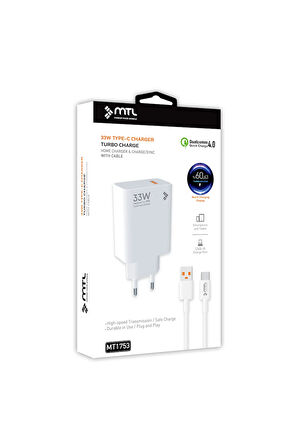 Redmi Note 11s 5G Uyumlu 33W Turbo USB Şarj Seti QC 4.0 MT1753